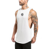 Mens Fitness Tank Tops Gym Clothing Bodybuilding Workout Cotton Sleeveless Vest Male Casual Breathable Fashion Sling Undershirt