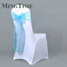 25pcs 275cm Sheer Organza Chair Sashes Band Ribbon Belt Bow Cover Rustic Wedding Party Birthday Banquet Ceremony Decoration