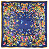 LESIDA Pure Silk Scarf Women Large Shawls Stoles Tree Print Square Scarves Echarpes Foulards Femme Wrap Bandanas 130*130CM 1303