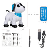 LE NENG TOYS K16A Electronic Animal Pets RC Robot Dog Voice Remote Control Toys Music Song Toy for Kids RC Toys Birthday Gift