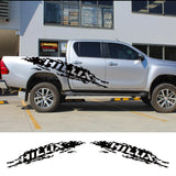 2Pcs For Toyota Hilux Revo Vigo Pickup Body Side Stickers Truck Graphics Decor Covers Car Vinyl Decals Auto Tuning Accessories