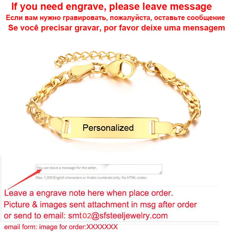 Personalize Baby Name Bracelet VIP Link