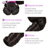 Brazilian Spring Curl Funmi Human Hair Weaves Bundles Human Hair Extensions Natural Black Color Curly Hair 1/3/4 Bundles Deal