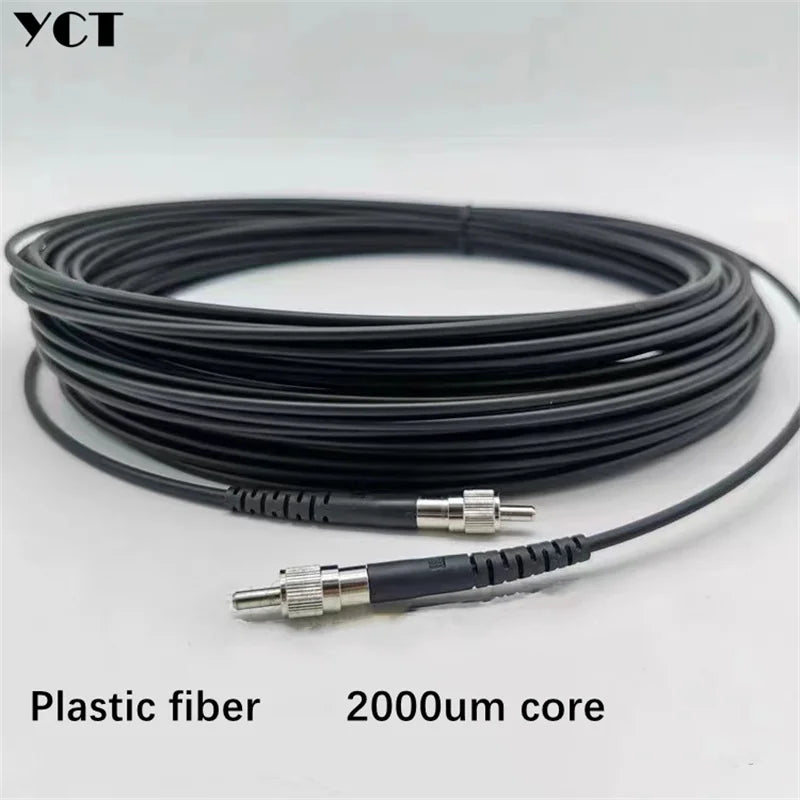 SMA905-SMA905 fiber patchcord 1mtr 2000um core dia spectrometer equipment sensing optical fiber light guide free shipping POF