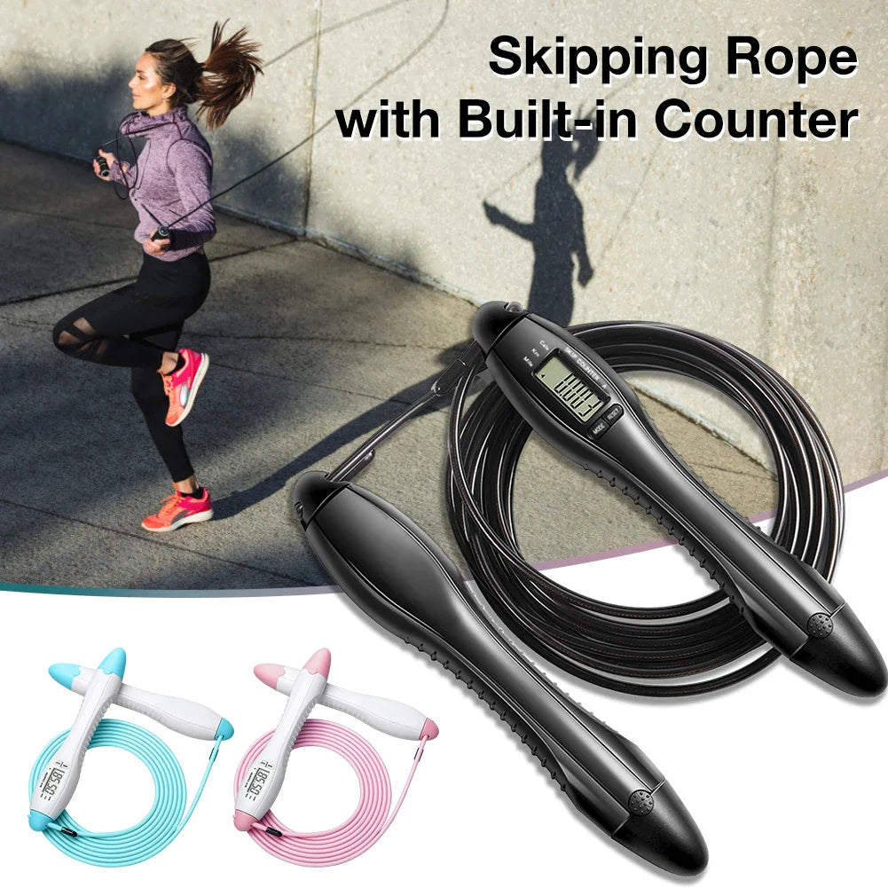 Speed Jump Rope Built In Counter Cross fit Skipping Rope For MMA Boxing Jumping Training Lose Weight Fitness Home Gym Men Women