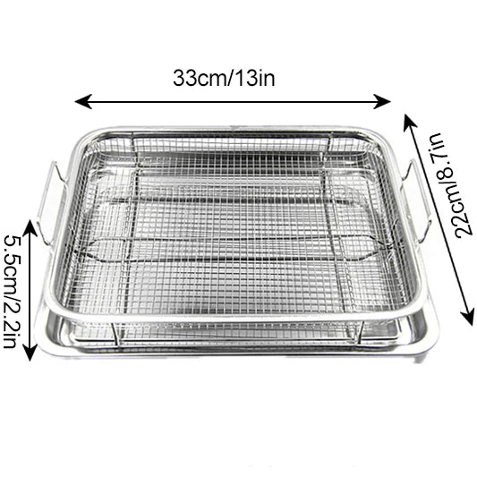 Copper Baking Tray Oil Frying Baking Pan Non-stick Chips Basket Baking Dish Grill Mesh Barbecue Tools Cookware For Kitchen