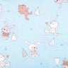 Blue Cartoon Printed Fabric Cotton Twill Cloth for DIY Baby Children Quilt Handicraft Apparel Sewing Textile Material By Meter