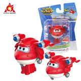 Super Wings S5 2" Mini Transforming Deformation Transform-a-Bots Airplane Action Figures Robot Transformation Toys For Kids Gif