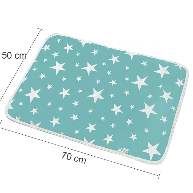 Diaper Changing Pad Baby Nappy Change Mat Cover for Newborn Infant Toddler Boy Girl Reusable Portable Waterproof Stroller Sheet