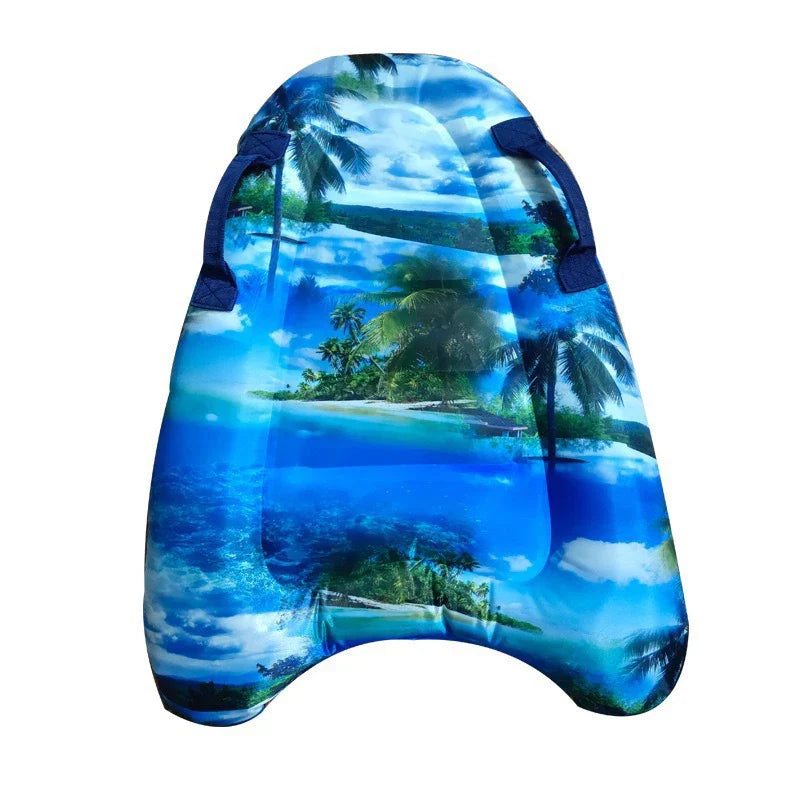 Inflatable Bodyboard Surfboard Ocean Printed Buoy Kickboard Adult Child Summer Floating Toy Safe Floating Surfing Accessories