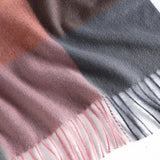 2023 Luxury Brand cashmere women plaid scarf winter warm shawl wrap bandana pashmina long tassel female foulard thick blanket