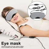 1pcs New Temperature Control Heat Steam Cotton Eye Mask Dry Tired Compress USB Hot Pads Eye Care