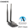 CHANEVE Atheros AR9271 Chipset 150Mbps Wireless USB WiFi Adapter 802.11n Network Card With 2 Antenna For Windows/8/10/Kali Linux