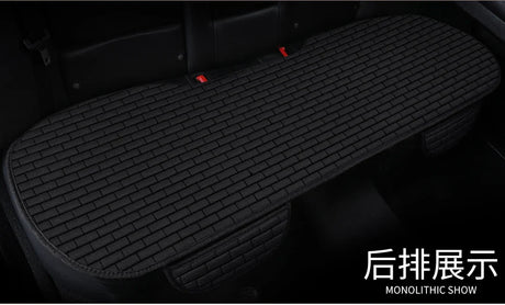 Car seat cover front/Rear Flax Seat Protect Cushion Automobile Seat Covers Mat Protect Pad Car Covers