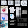 16 Styles Epoxy Casting Molds Set Silicone UV Casting Tools Kits Resin Casting Molds For Jewelry Making DIY Earring Findings