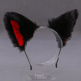 Women Anime Furry Animal Kitty Cat Ears Headband Kawaii Lolita Maid Hair Hoop Halloween Cosplay Party Fancy Headwear