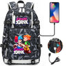 Friday Night Funkin Backpacks For School Multifunction USB Charging Bag Boy Girl Teenager School Bags Travel Laptop Mochila