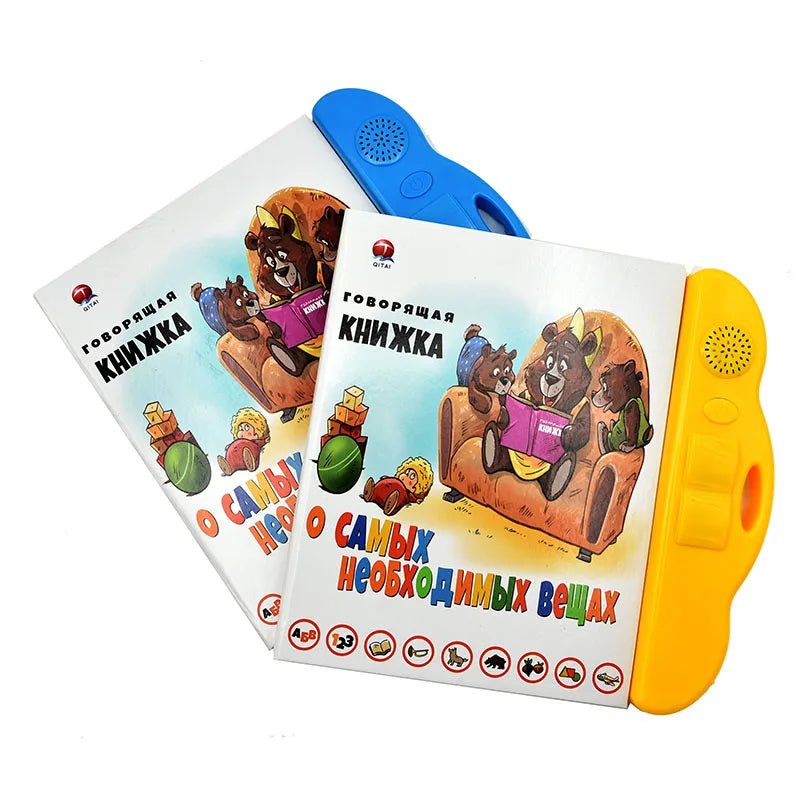 Kids Russian Book Reading Machines Learning Alphabet Baby Early Educational Toys Parent-child Interactive Game  Learning Toys