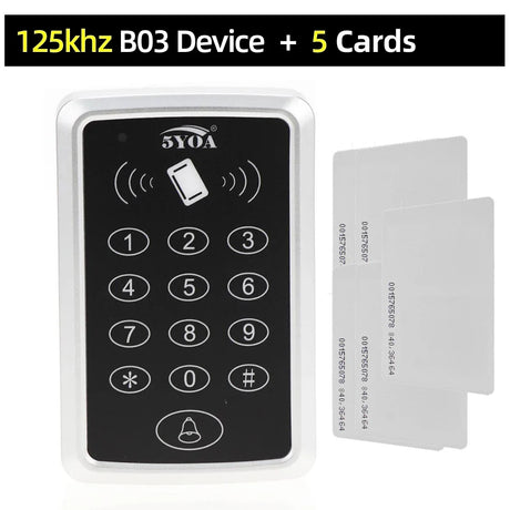 125KHz RFID Access Control Keypad EM Card Reader Door Access Control System Door Lock Opener Keyboard System