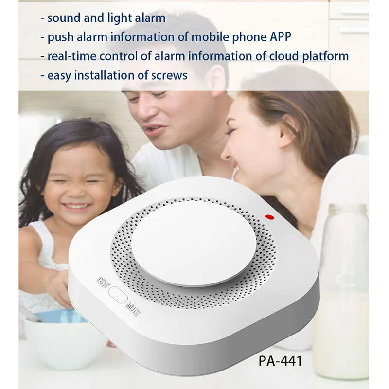 New Smoke Detector Wireless 433mhz Real-time Detection Fire Protection Alarm Sensor For Home Security Smoke Alarm Fire Equipment