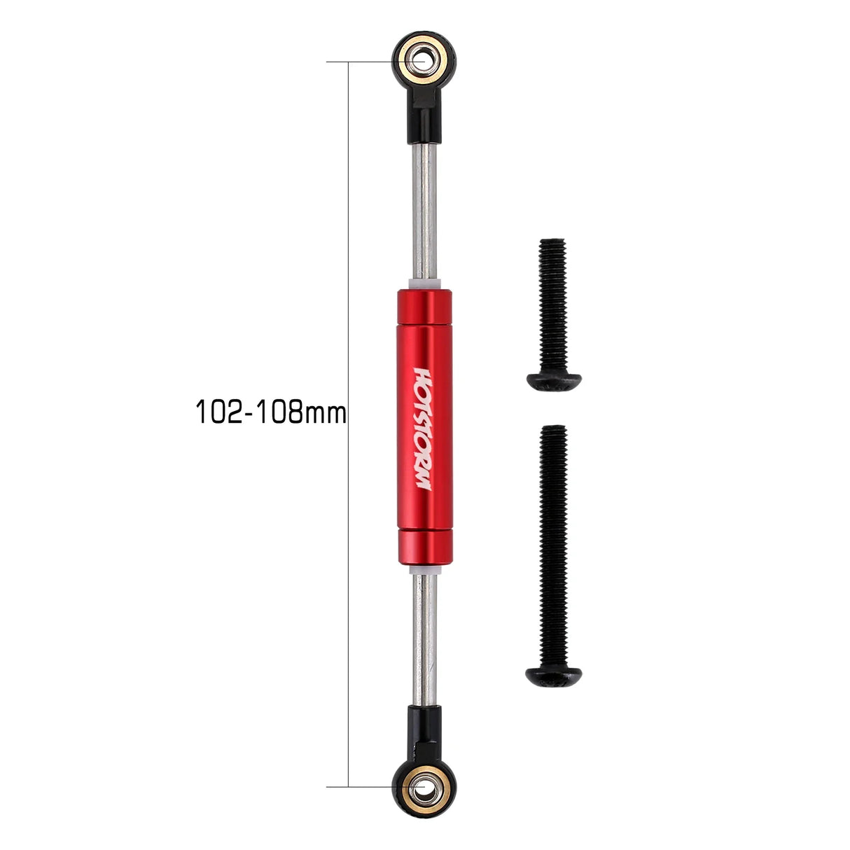 INJORA 1PCS 72-102mm Adjustable Servo Steering Link for 1/10 RC Car Crawler Axial SCX10 TRX4 Redcat GEN8 Upgrade Parts