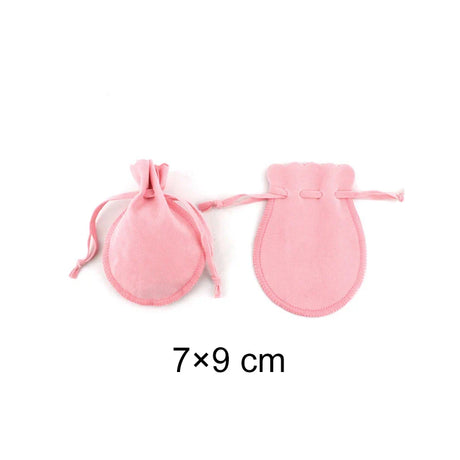 Wedding Bags with Candy Bag Can Custom Logo 50pcs/lot 7×9cm 9×12cm Jewelry Packaging  Macarons Drawstring Good Velvet Gift Bags