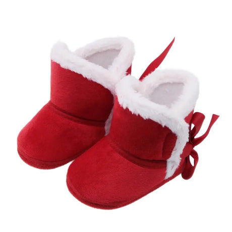 Baywell Autumn Winter Warm Newborn Boots 1 Year baby Girls Boys Shoes Toddler Soft Sole Fur Snow Boots 0-18M