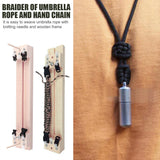 Paracord Jig Bracelet Maker DIY Umbrella Rope Bracelet Weaver Wooden Wristband Bracelets Maker Braider Knitting Tool