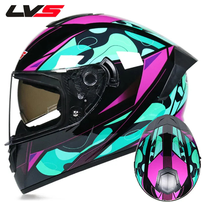 Full Face Racing Helmets Winter Warm Double Visor Motorcycle Helmet Motorbike Sports helmet