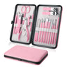 Professional 18 PCS Manicure Set Kit Pedicure Scissor Tweezer Eyebrow Cutter Nail Clipper Stainless Steel Nail Care Tool Sets