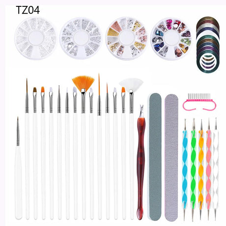 Manicure Set 36W UV LED Lamp Dryer With 12PCS Nail Gel Polish Kit Soak Off Manicure Set Gel Nail Polish For Nail Art Tools