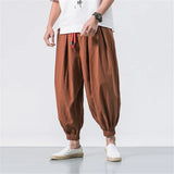 BOLUBAO Spring Men Loose Harem Pants Chinese Linen Overweight Sweatpants High Quality Casual Brand Oversize Trousers Male