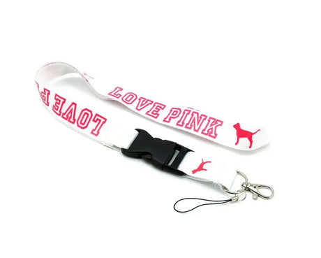 Wholesale Lot 10pcs Cellphone lanyard Straps Clothing Keys Chain ID cards Holder Detachable Buckle VS Love PINK Lanyards