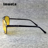 Imwete Polarized Sunglasses Men TAC Sun Glasses Female Male Night Vision Driving Glasses Goggles UV400 Yellow Lens Eyeglasses