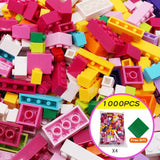 1000 Pieces DIY Creative Building Blocks Bulk Sets City Classic Bricks Assembly Brinquedos Educational Toys for Children