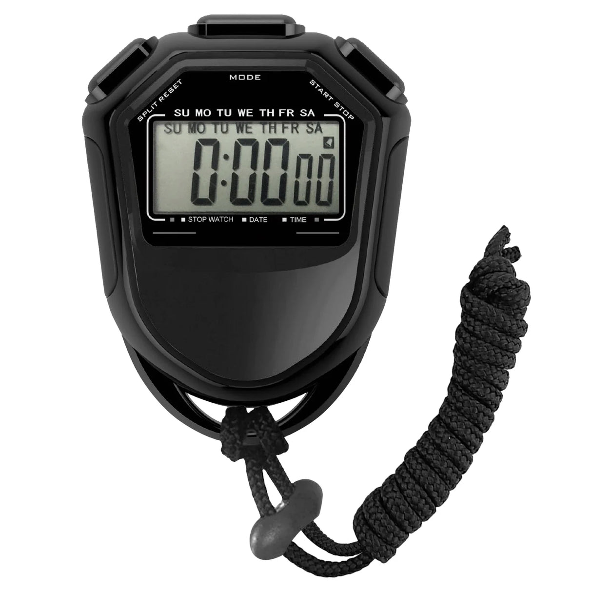 Waterproof Stopwatch Digital Handheld LCD Timer Chronographs Sports Counter with Strap for Swimming Running Football Training