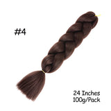 Mirra’s Mirror 24inch Synthetic Braiding Hair Extensions 10pcs Wholesale Colorful Braids Hair Jumbo Braid Hair Black Brown