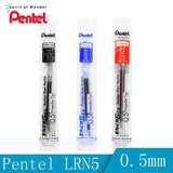 12pcs Pentel Energel X REFILL Needle Tip LRN5 Gel Pen Refill fit for BLN75 / 105 0.5 mm Student Office Signing Supplies