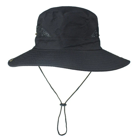 New Outdoor Men Hats Fishing Cap Solid Color Wide Brim Anti-uv Beach Sun Caps Women Bucket Hat Summer Autumn Hiking Camping