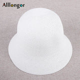 Foldable Sun Hats Women New 2023 Summer Sun visor Protection Straw Hats Panama Beach Bucket Cap Sombreros De Mujer Sunhats