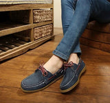 Men's Casual Genuine Leather Docksides Deck Lace Up Moccain Boat Shoes Loafers For Men Driving Fashion Women Shoes Wine Red