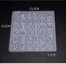 With Holes Alphabet & Number Resin Mould Letter A To Z Diy Necklace Pendant Silicone Molds for Uv Epoxy Resin Keychain