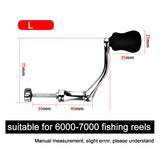 Reel Replacement Power Handle Fishing Reel Handle Knob Spinning Handle Metal Rocker Arm Grip For Spinning Fishing Reel Tools