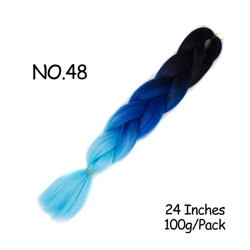 Mirra’s Mirror 24inch Synthetic Braiding Hair Extensions 10pcs Wholesale Colorful Braids Hair Jumbo Braid Hair Black Brown