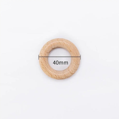 Mamihome 50pc 40mm-70mm Beech Wooden Rings Baby Teether BPA Free Wooden Blank Rodent DIY Nursing Bracelets Children'S Goods Toys