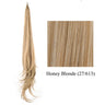 Soowee Long Synthetic Hair Extension Blonde Wrap Pony Tail Flexible Hair Ponytails Hairpieces