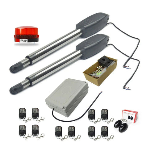 Heavy Duty PKM-C02 Automatic Electric Swing Gate Opener Operator Actuator Remote Control Swing Door Motor Drive Kit AC110V/220V