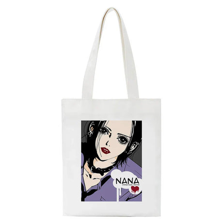 Shopping Bags Nana Anime Manga Nana Osaki And Ren Honjo Tote Bag Harajuku Handbags Shoulder Bags Casual Handbag Women Canvas Bag