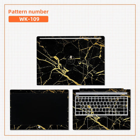 Marble Cover Laptop Sticker Skins Notebook Skin PVC Cover for HP Laptop Envy X360/Pavilion 14 15/14S dk/ 14s dq/15 da/HP 440 G6