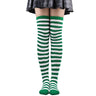 Women's Thigh High Over The Knee Socks For Girls Black White Striped Stockings Long Slouch Socken Kawaii Knit Leg Warmers Soks